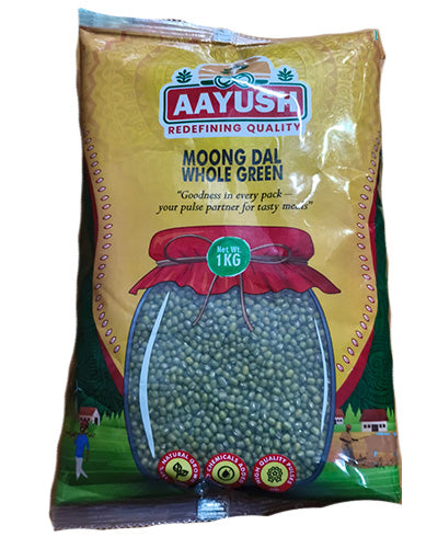 Aayush Green Moong Whole-1kg