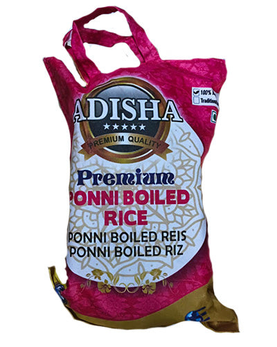 Adisha Premium Ponni Boiled Rice-5kg