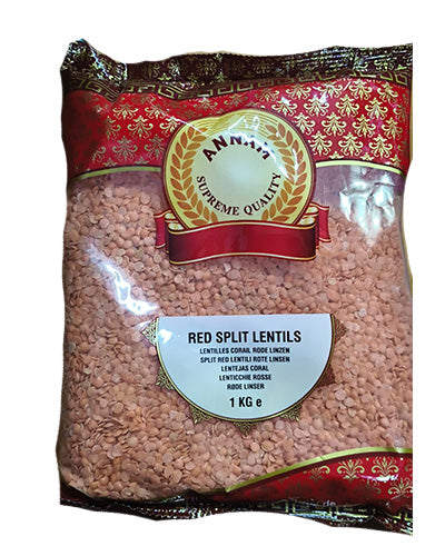 Annam Red Spilt Lentils-1kg