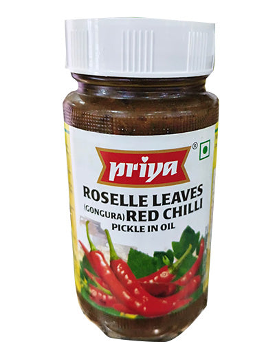 Priya gongura pickle with red chilli-300g